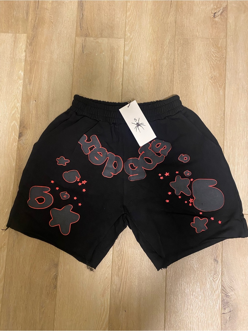 Sp5der shorts black and red size S brand new unworn